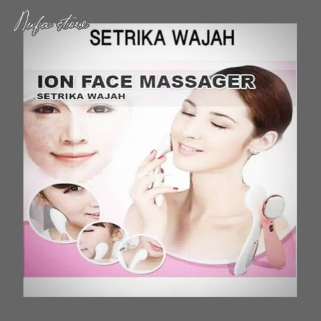 SETRIKA WAJAH / ion face massager / setrika muka / pembersih wajah / perawatan wajah /perawatan muka
