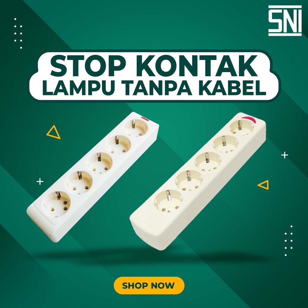 STOP KONTAK TANPA KABEL BAHAN PREMIUM