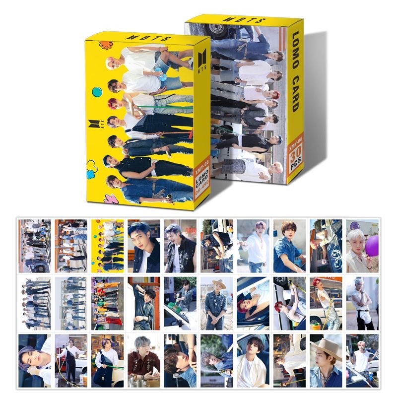 [Freebies] Photocard BTS / BT21 / NCT Lomo Card Import 30pcs 1 Pack FanKit Kpop Merch