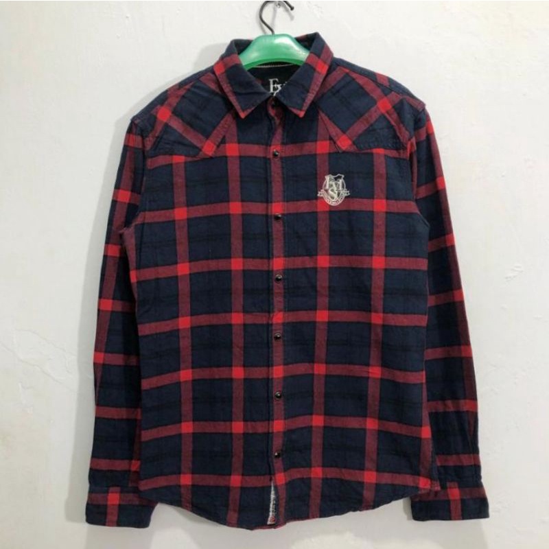 kemeja flanel EVISU Second original