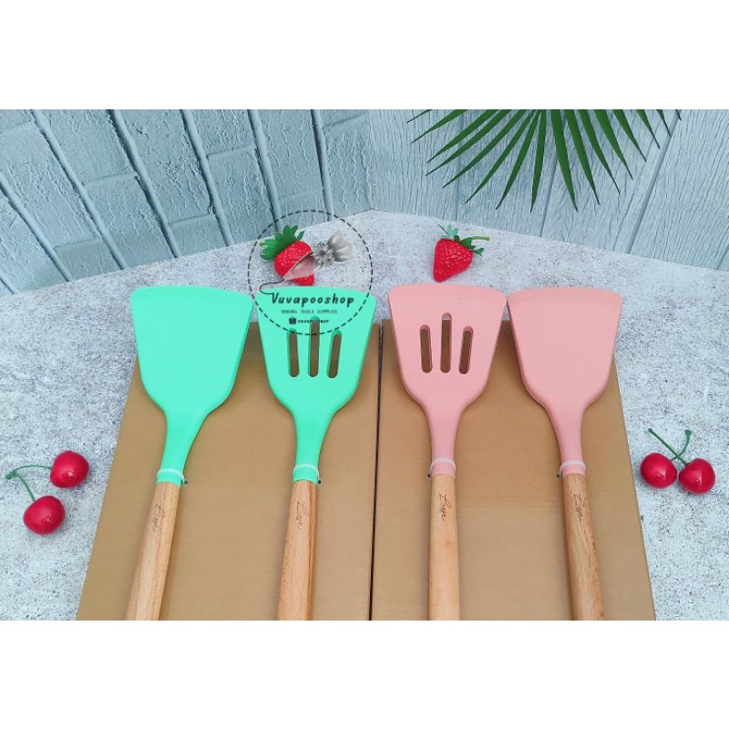 Spatula Duo Cooking Set / Spatula Masak / Sutil Premium / Spatula Premium / Spatula Lisse