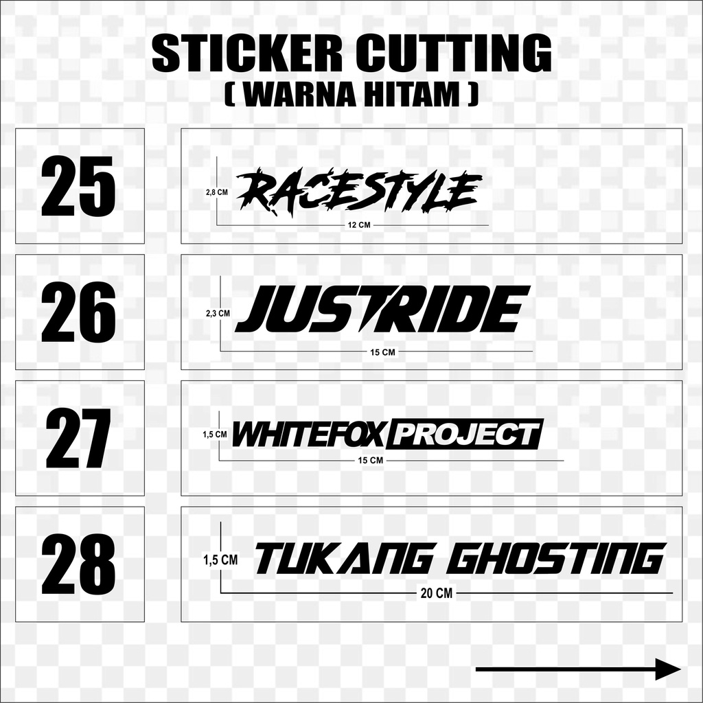 Sticker Cutting Stiker Motor Hitam 1