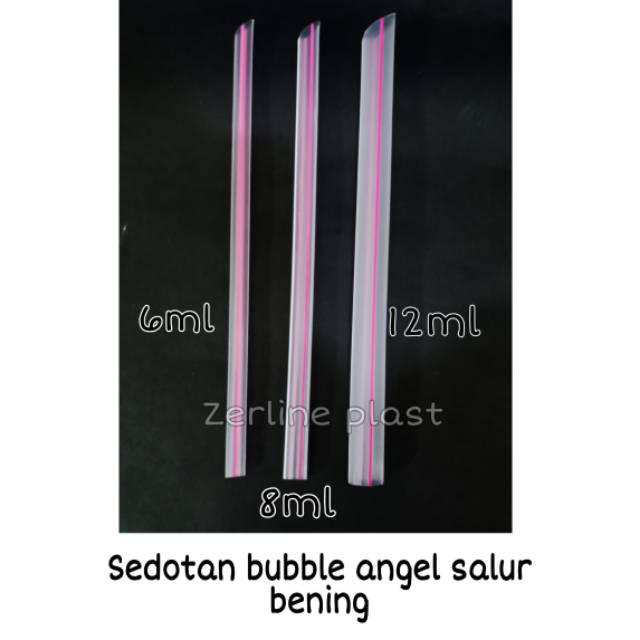 Sedotan BUBBLE Angel Warna SALUR BENING 6mm/8mm/12mm