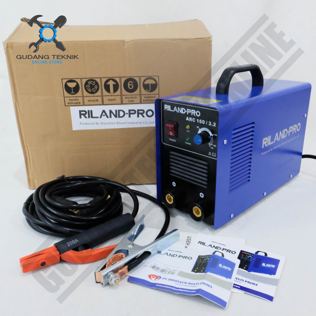 Mesin Las Riland ARC 160/3.2 1 Phase / Trafo Las Inverter Riland ARC160 MMA