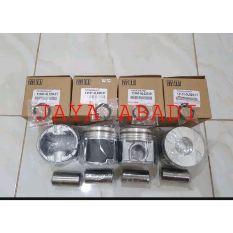 PISTON ASSY SET INNOVA INNOVA HILUX FORTUNER DIESEL GRADE ORI