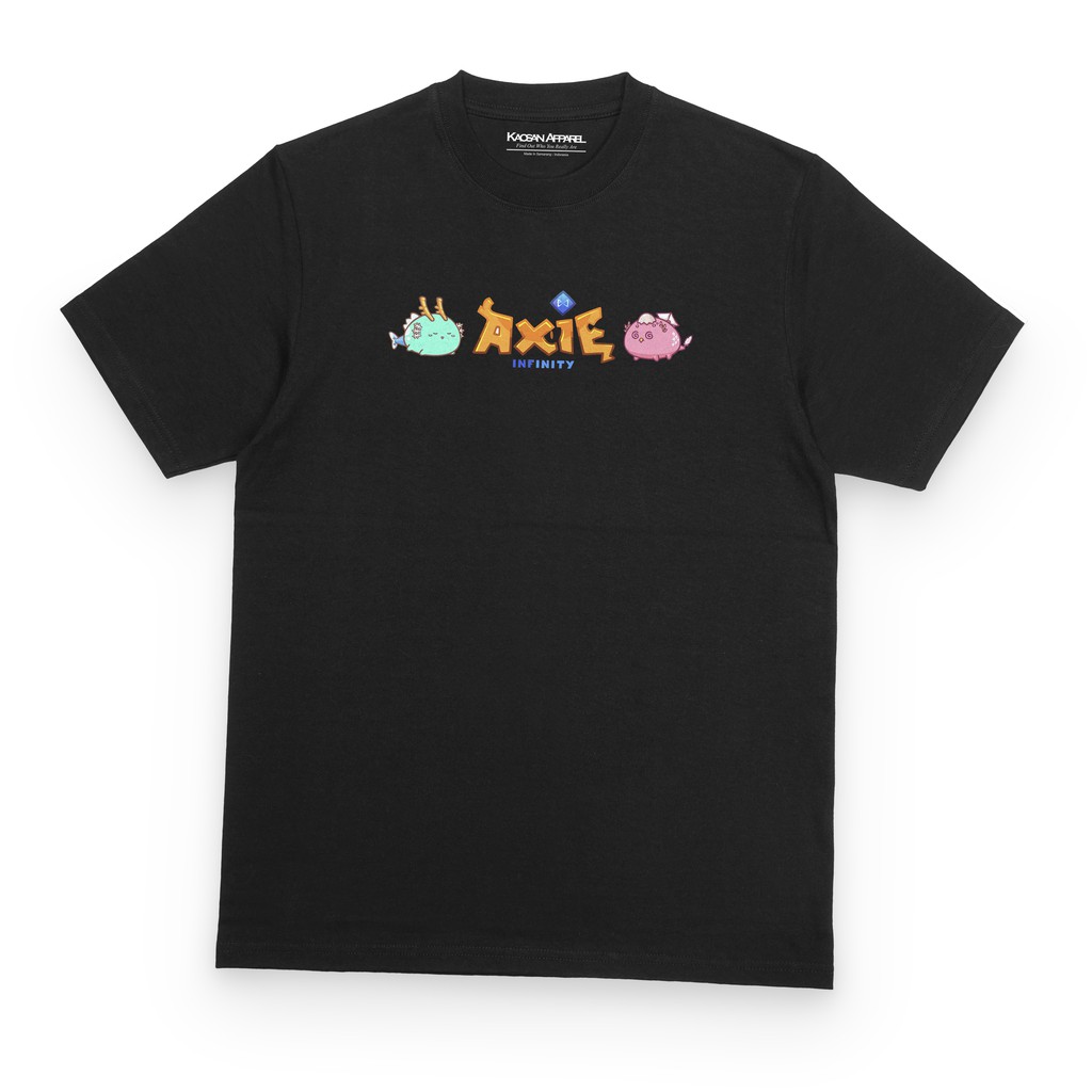 T-shirt Kaos Crypto "Axie Infinity" - Kaos Cryptocurrency/Kaos Crypto/Baju Crypto/Kaos AXS/Axie infi
