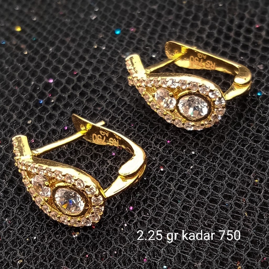 New Anting Emas 17K - 2.25 gr Kadar 750 - 1594