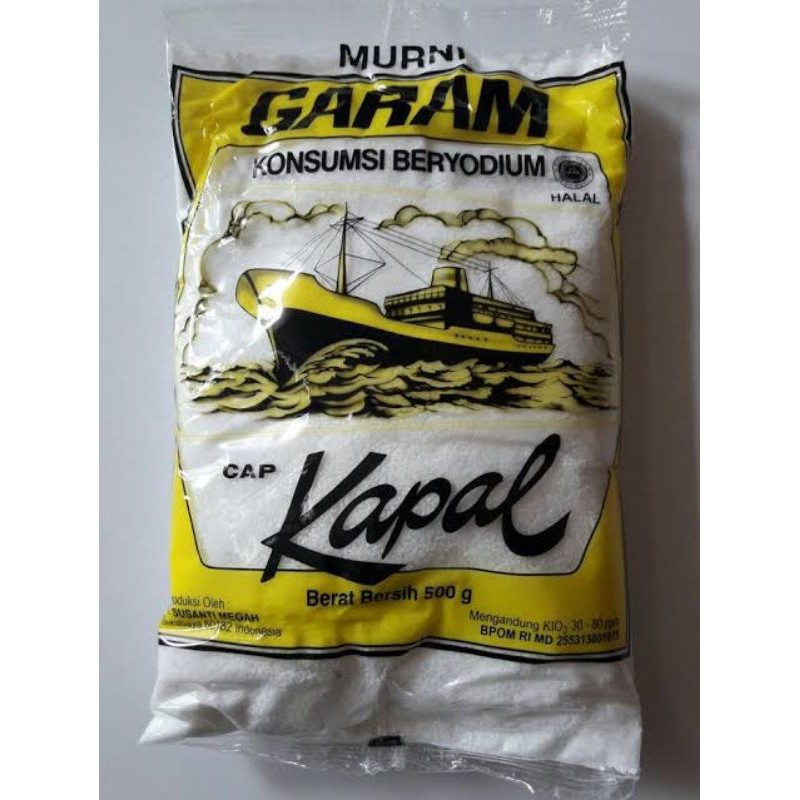 

Garam kapal masak garem yodium murah asin sembako 500 gram