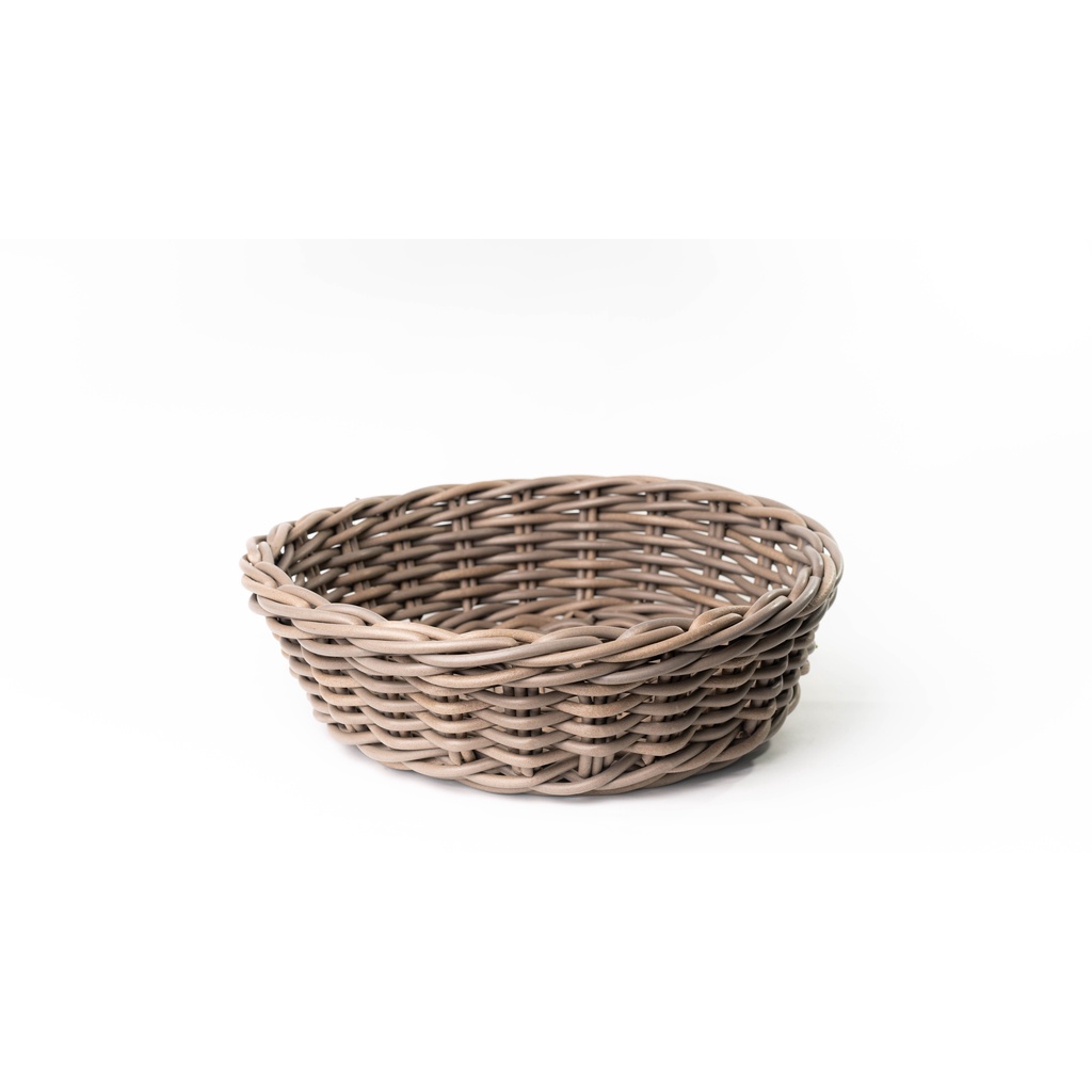 Low in Curved Basket in Bright Nude - Large