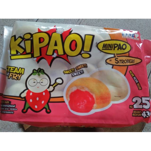 

Mini Pao KIPAO Minipao STRAWBERRY isi 25pcs mini pao