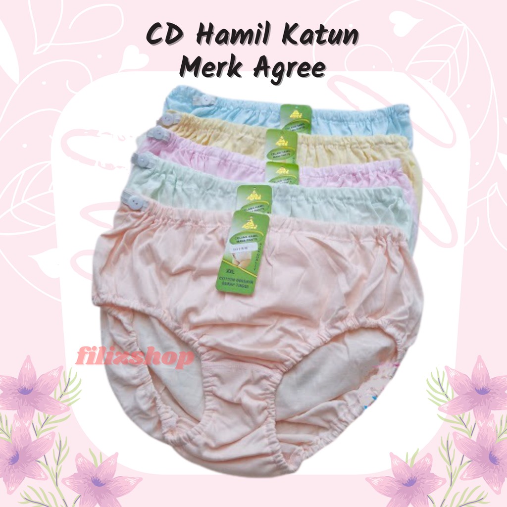 Celana Dalam Hamil CD Hamil Celana Dalam Ibu Hamil Jumbo XL XXL Katun Merk Agree