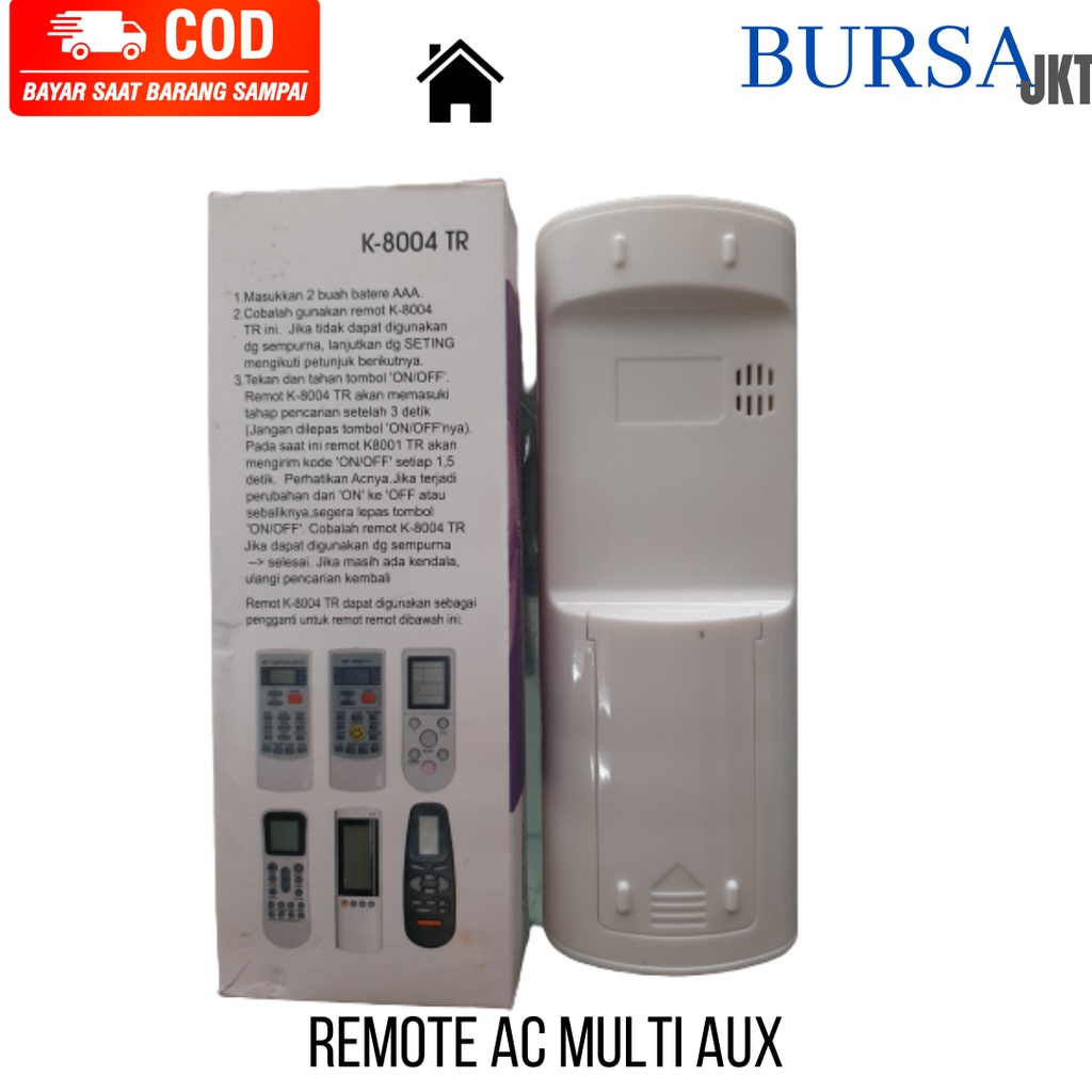 REMOTE AC MULTI AUX SPLIT INVERTER LOW WATT K8004TR