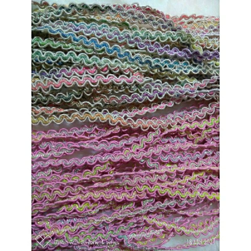 Renda Gelombang Tali Gelombang  Meteran