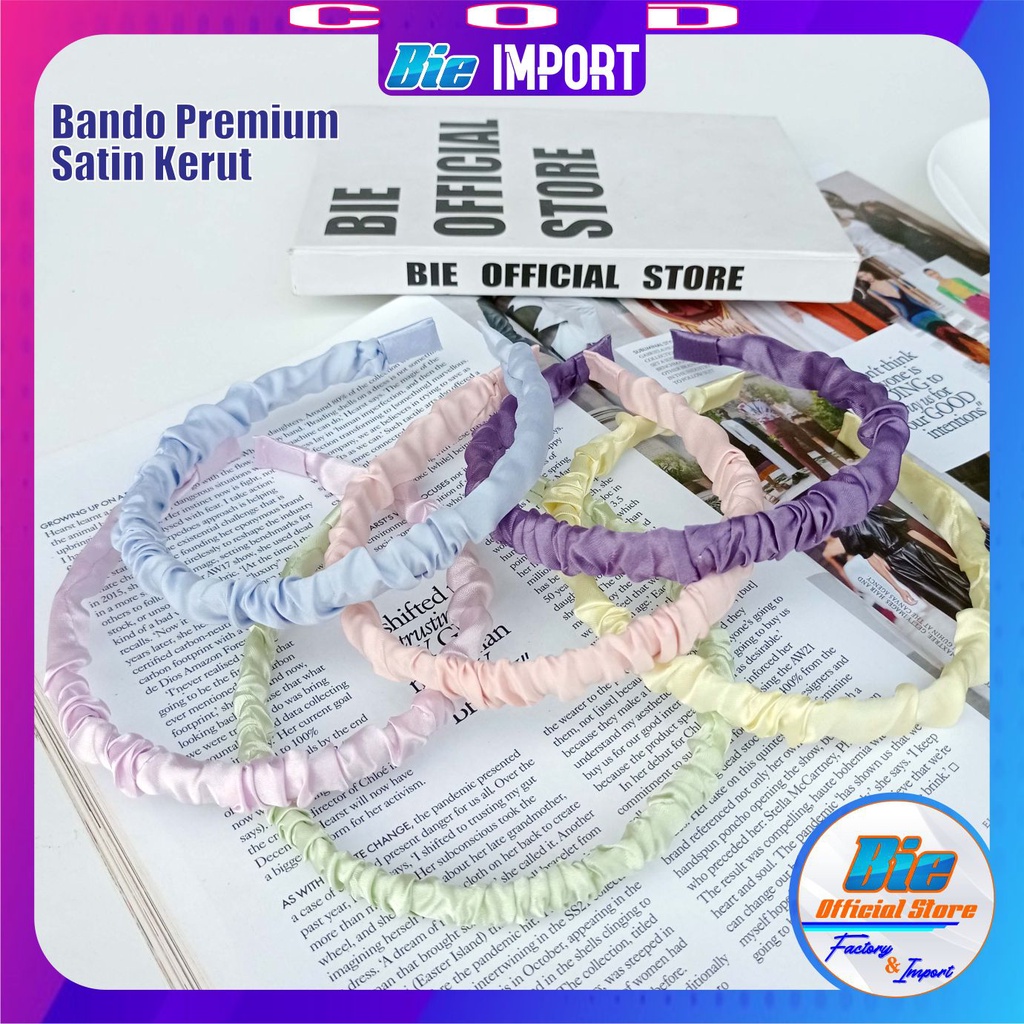 Bando Satin Korea Premium Size 0,7 Cm impor Best Seller