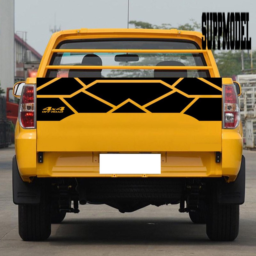 Stiker Vinyl Motif Geometri Asimetris Anti Air Untuk Dekorasi Bagasi Mobil Jeep