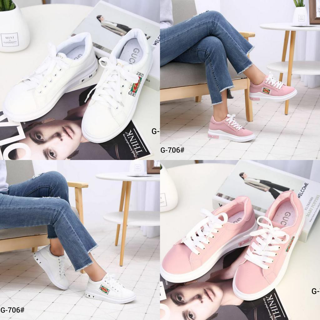 GUCCI Sports Sneakers G-706 G-706 VAL SEPATU IMPORT SEPATU WANITA SEPATU BATAM MURAH SEPATU FASHION