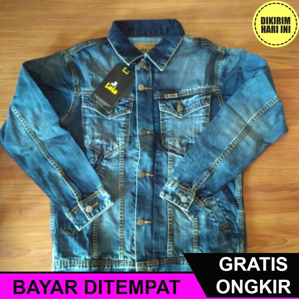 (BAYAR DITEMPAT) HD2165 LOIS JEANS ORIGINAL - JAKET JEANS PRIA MJF111