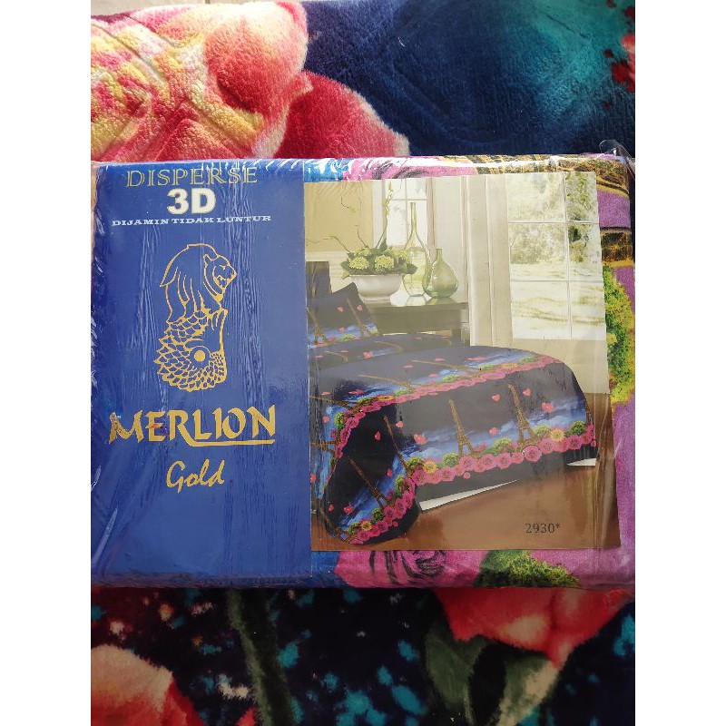 sprei merlion gold 180×200