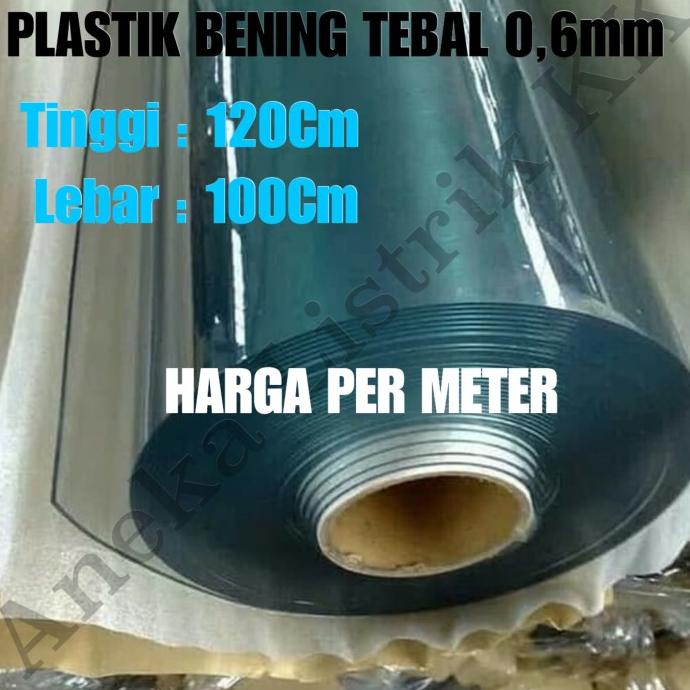 

Plastik meteran penutup meja pembatas kasir 120cm 0,6mm 0.6mm
