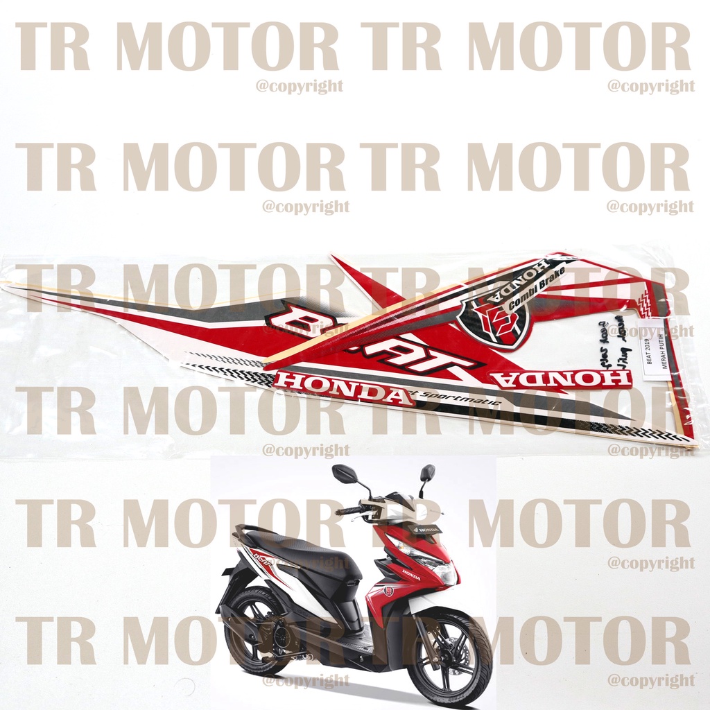 Stiker Motor Beat 2019 Sticker Striping Full Set Body Motor