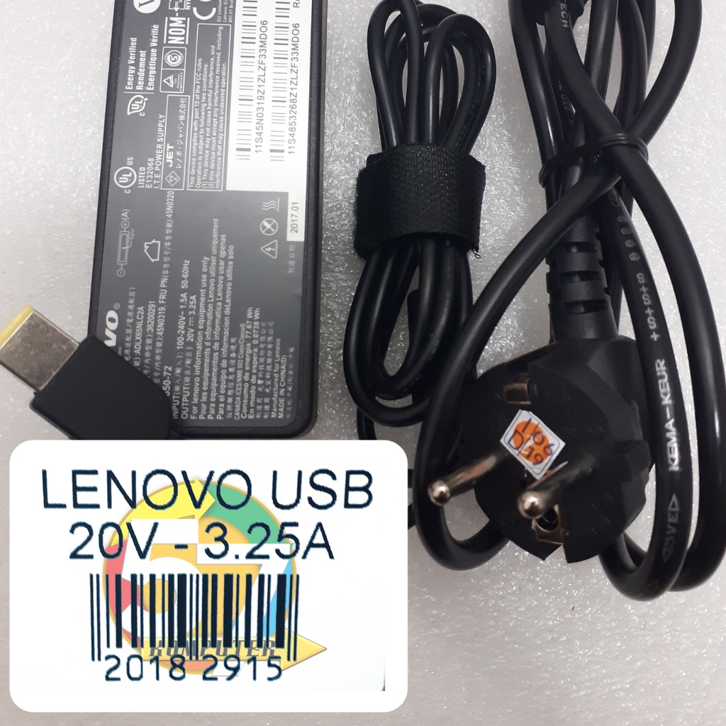 Charger Adaptor Laptop Notebook Lenovo Series ThinkPad S230 S230U S431 S440