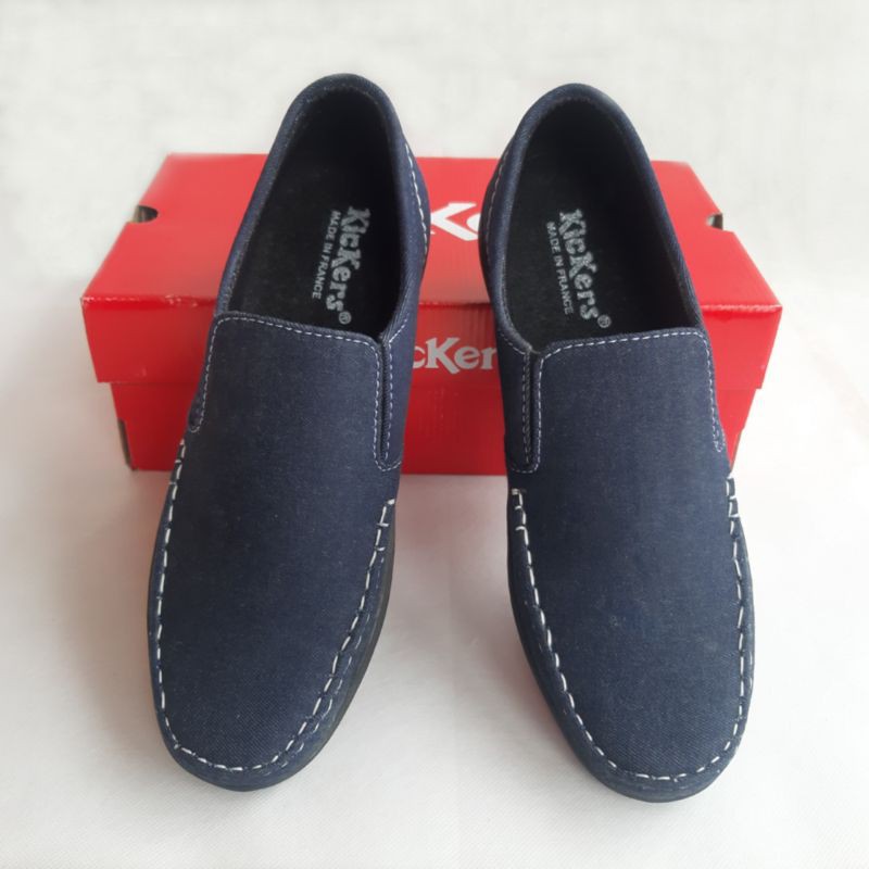 Sepatu Casual Pria Slip On Denim 01DN Arnaz Shoes
