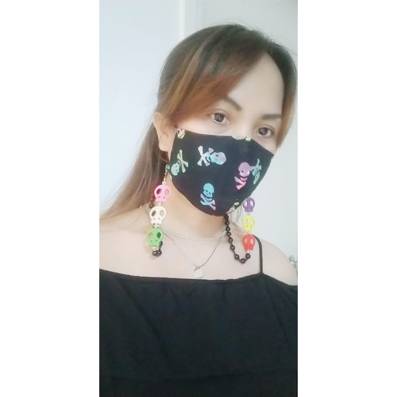 Strap Gantungan Masker Skull / Tengkorak