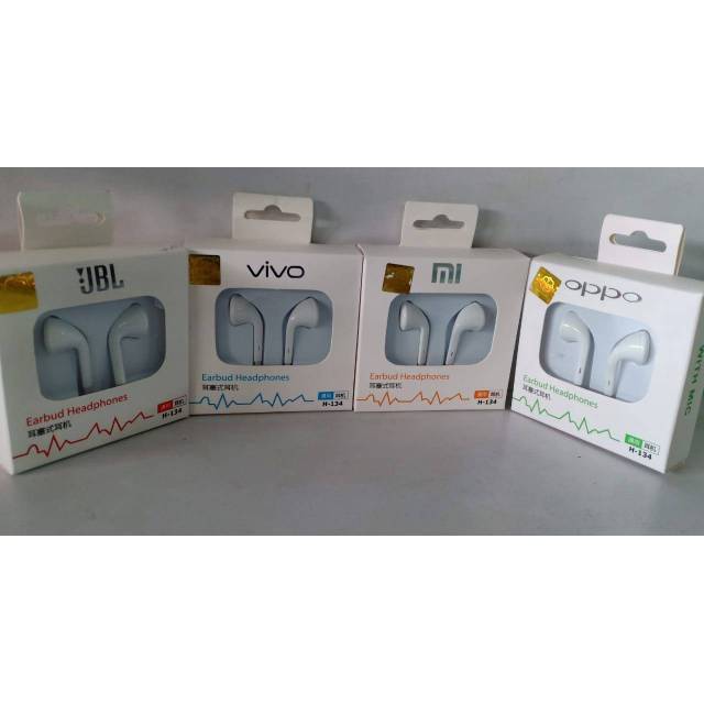 Medan Grosir Earphone headset Stereo HF Branded Suara Jernih dan Bass Laris