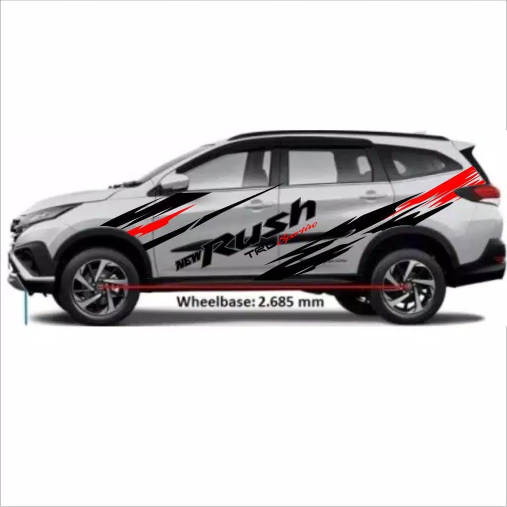 STIKER STICKER MOBIL NEW RUSH TRD SPORTIVO STICKER MOBIL NER RUSH TRD SPORTIVO