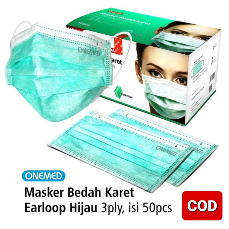 1 BOX MASKER EARLOOP / HIJAB KARET MEDIS ONEMED