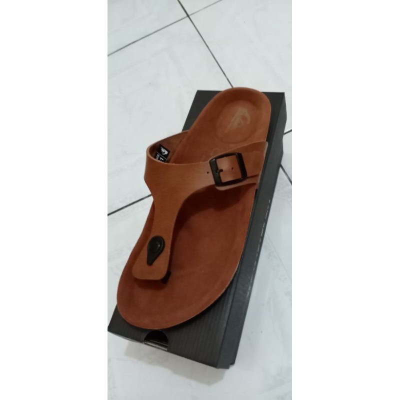 Sandal jepit kulit surfing / sandal puyuh surfing komponen original