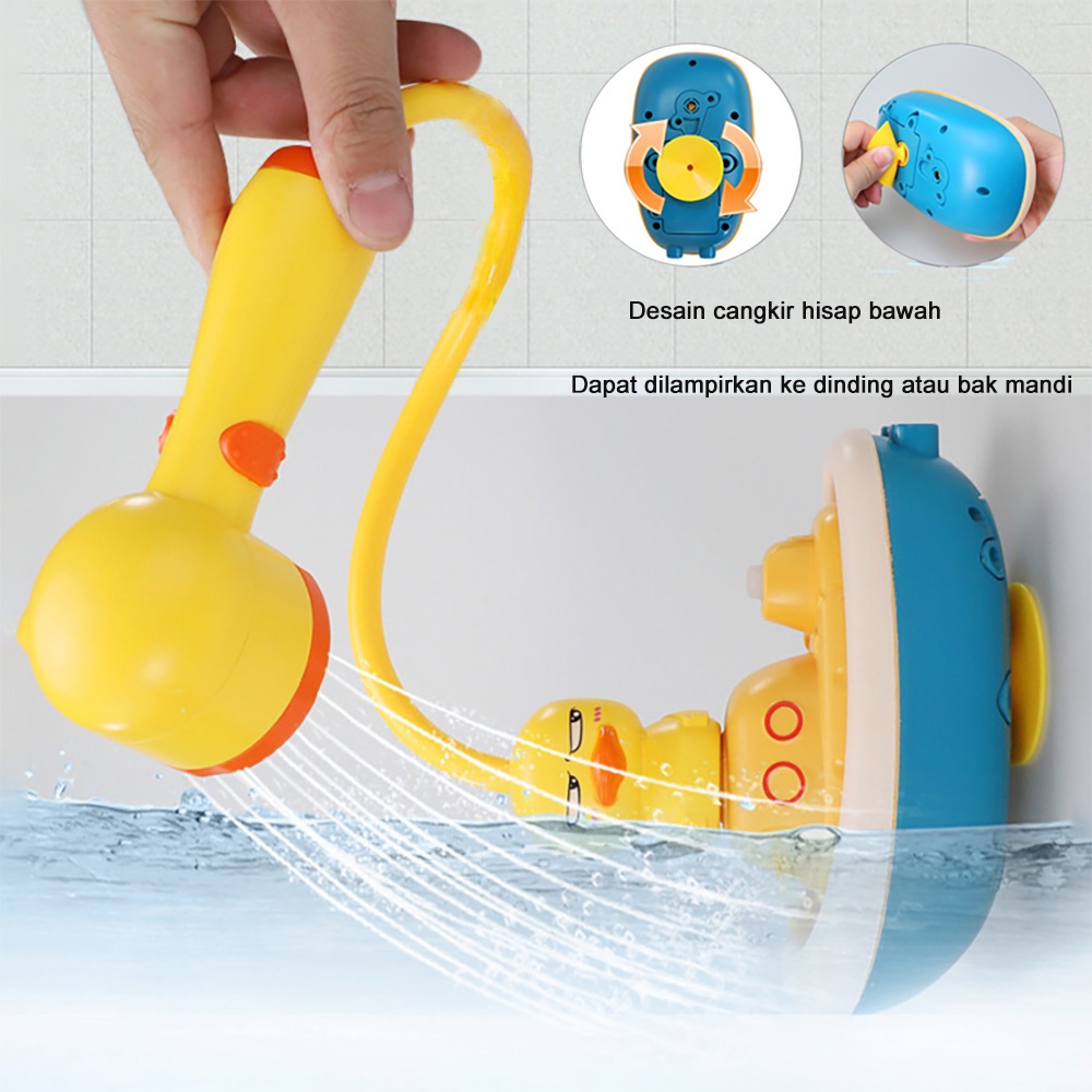 LAKOEOFFICIALMALL Bebek Mainan Mandi Anak Bayi Bath Toys With Shower Head-5