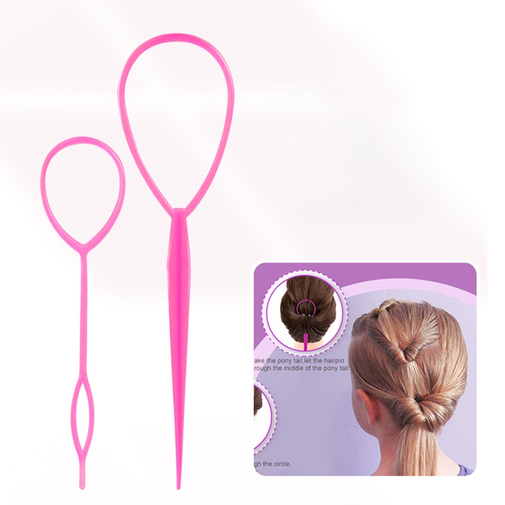 【COD Tangding】Alat Styling Rambut 4 Pola Warna Pink