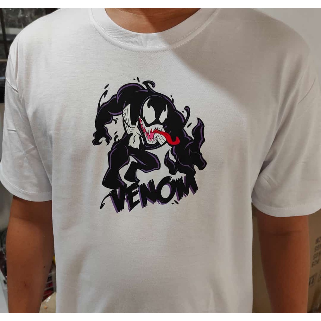 Baju Marvel Kaos Venom Avangers DTF Bahan Combed 30s