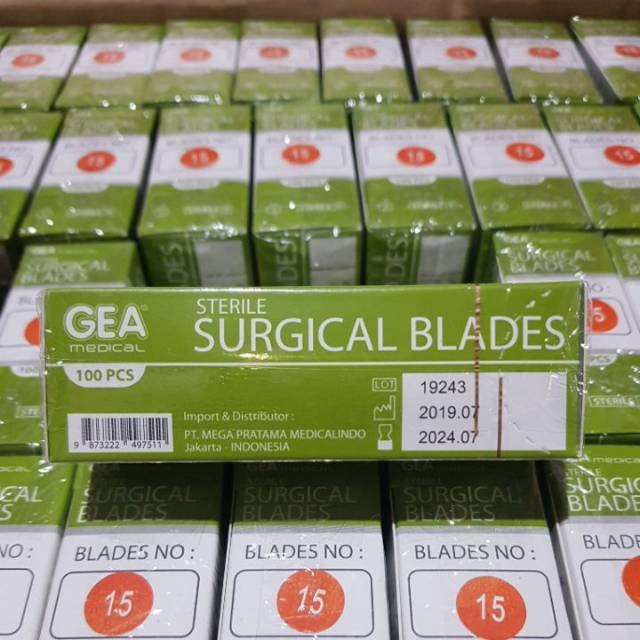 Pisau Bedah GEA no 15 / Surgical Blade / Bisturi / Mata Pisau