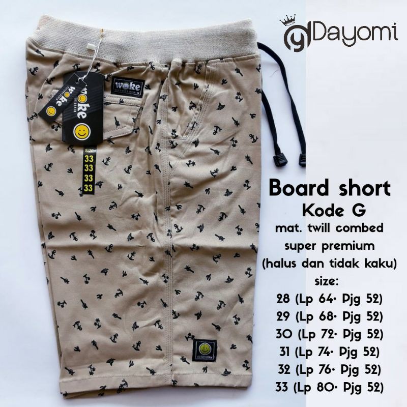 

BOARD SHORT KODE G H
