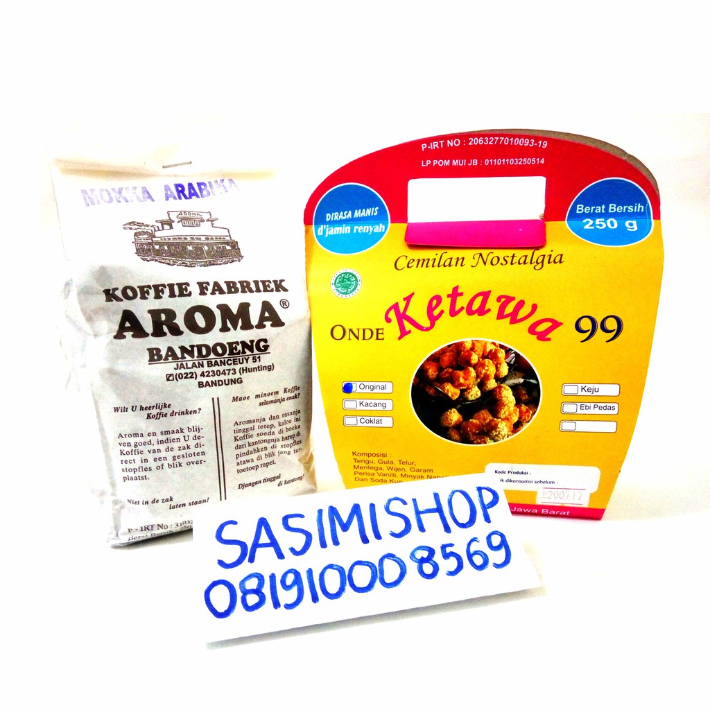 

[PAKET NGOPI] Kopi Aroma + Onde Wijen Kering