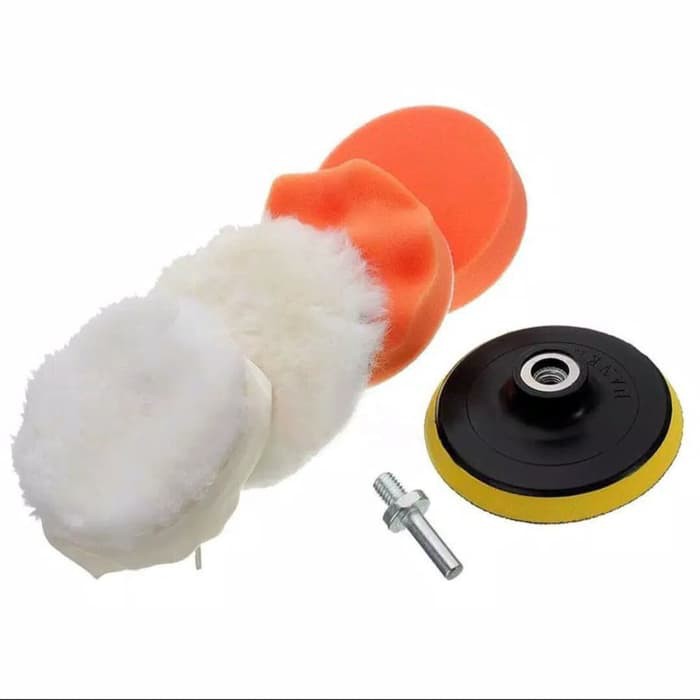 Busa Spon poles 4 inch Wool PAD VELCRO 5 PCS