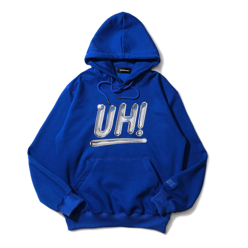 UH Hoodie Heavyweight Cotton - CHROME LOGO BLUE
