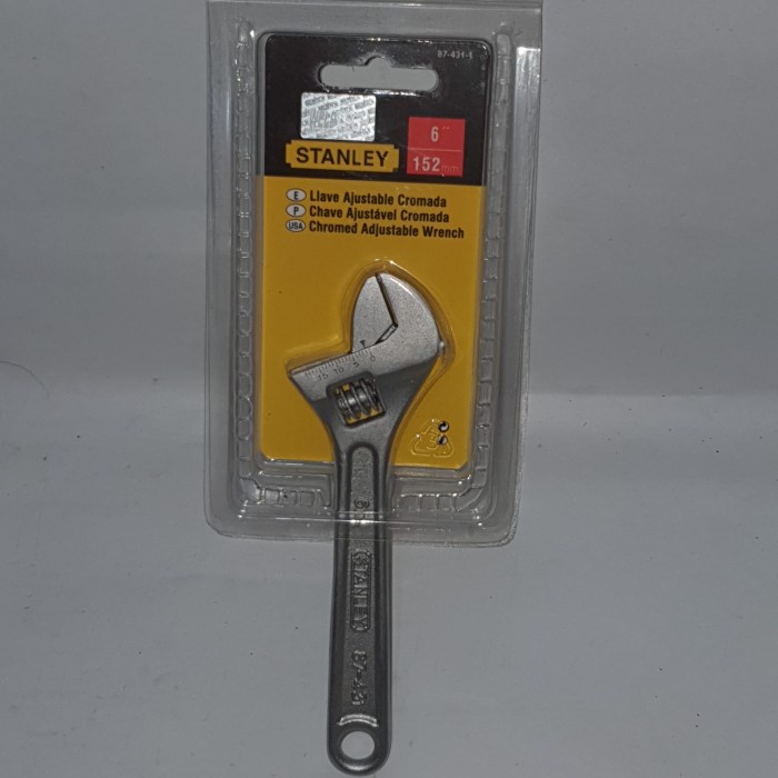 Stanley 87-431-1 Adjustable Wrench 6" Kunci Inggris 6Inch