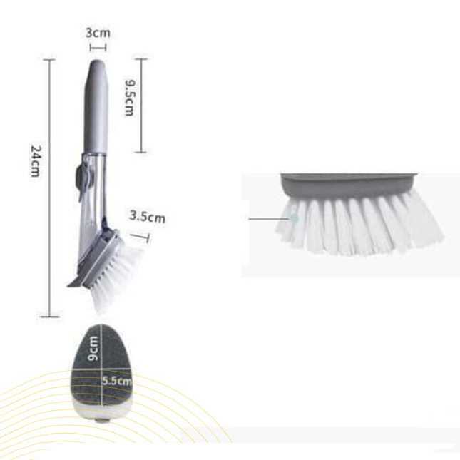 (100% BARANG ORI) ISHOWTIENDA Sikat Pembersih Cleaning Brush Dispenser Sabun Air - S0026