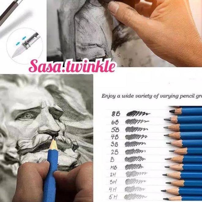 

SALE✅33 Pcs Professional Drawing Sketch Pencil Set Charcoal Eraser Art Painting Kit|SQ2