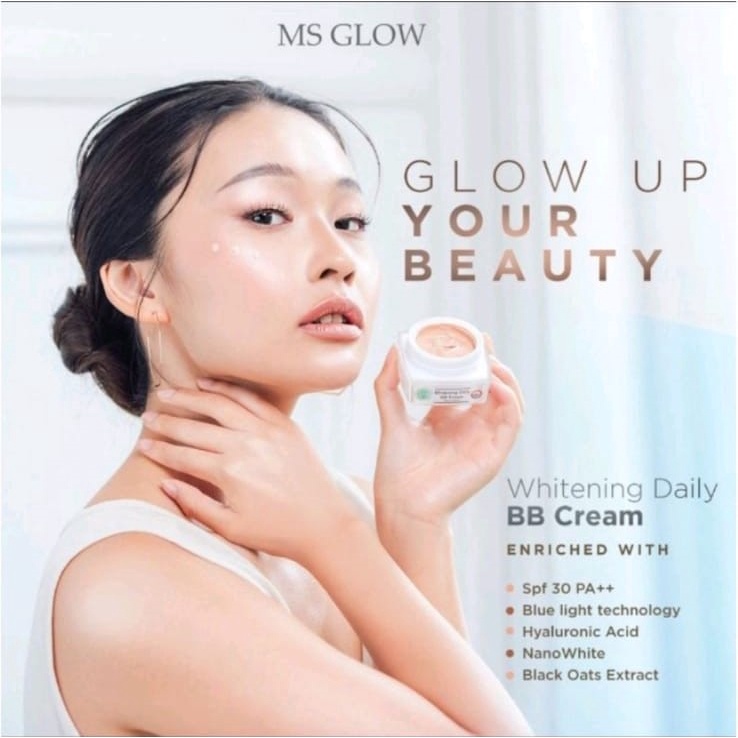 [TERMURAH ORIGINAL] WHITENING DAILY BB CREAM MS GLOW ORIGINAL/ BB DAILY CREAM MS GLOW