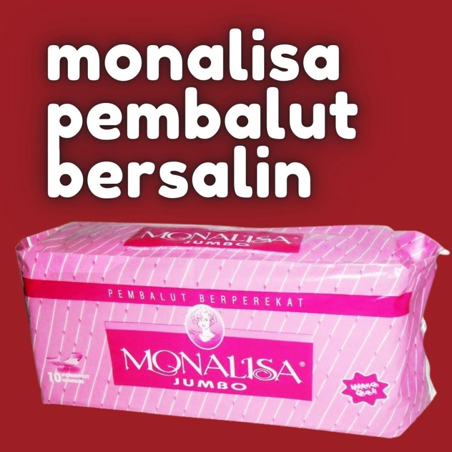 Pembalut Bersalin Monalisa Jumbo Ultra Gel isi 10pcs Untuk Ibu Setelah Melahirkan