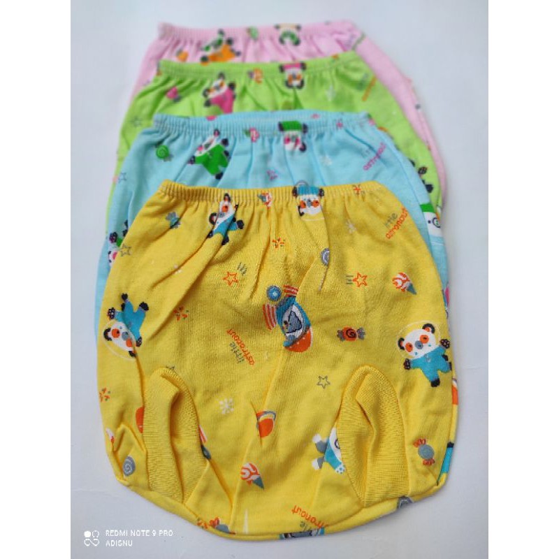 Celana Bayi Pop Kacamata Kodok Katun DK Full Print Murah