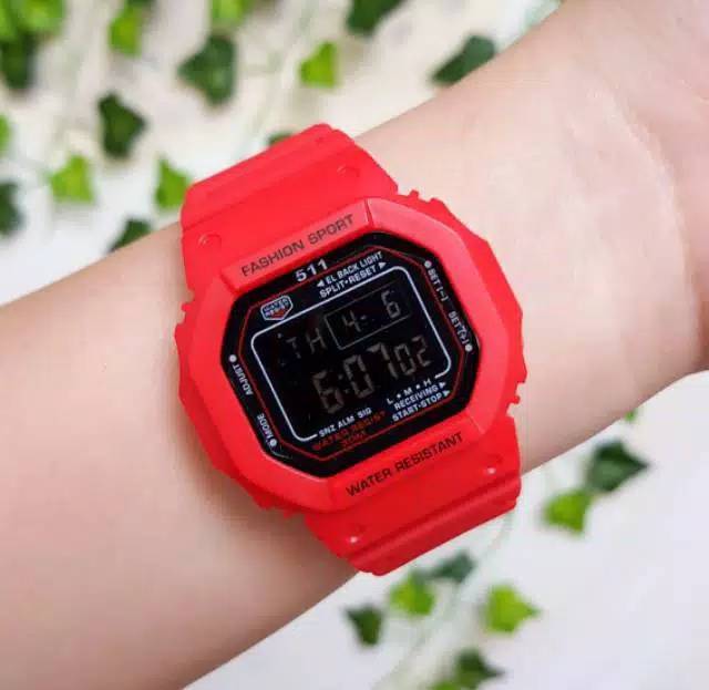 Jam Tangan Pria/wanita 511 Digital Strap Rubber