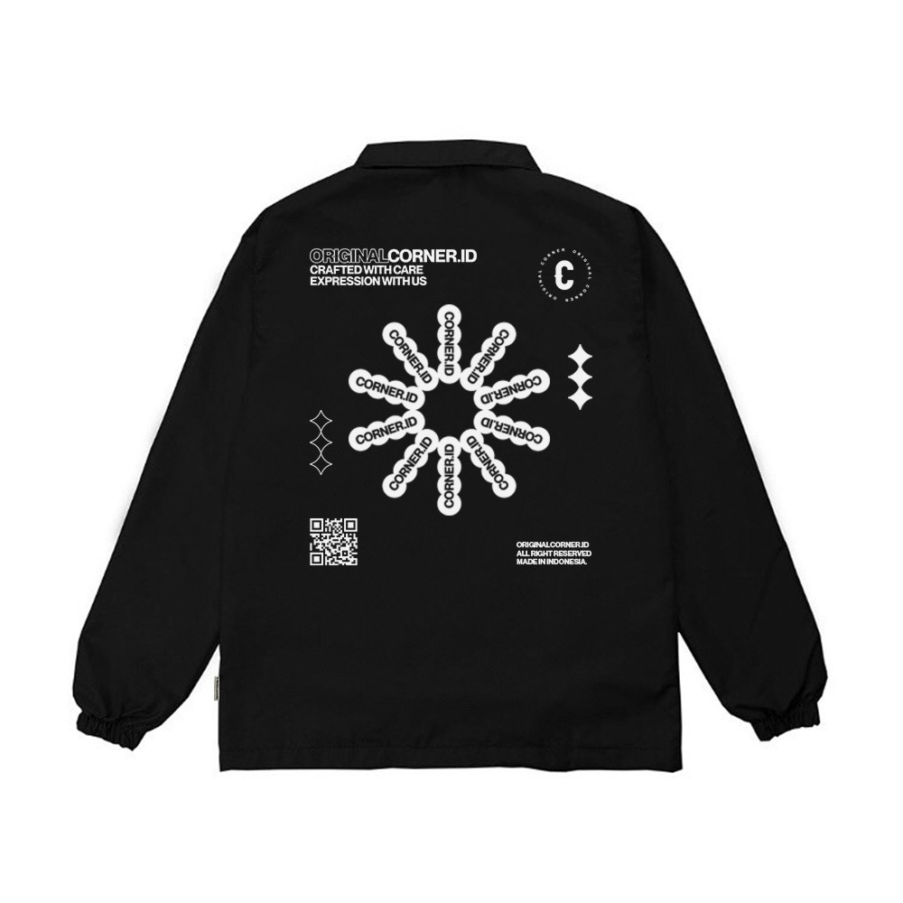 Corner.id Coach Jacket Futura Logo Black