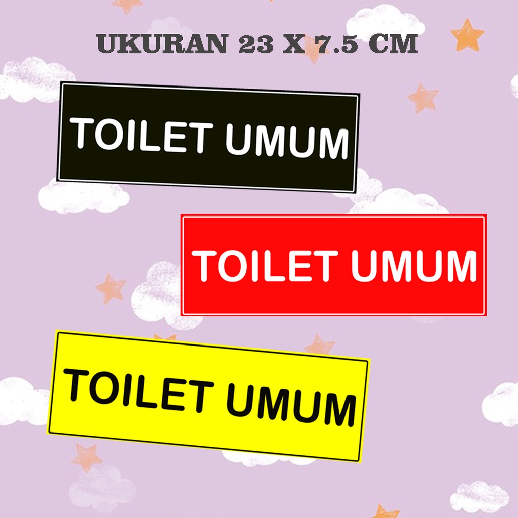 

Stiker Toilet umum best seller