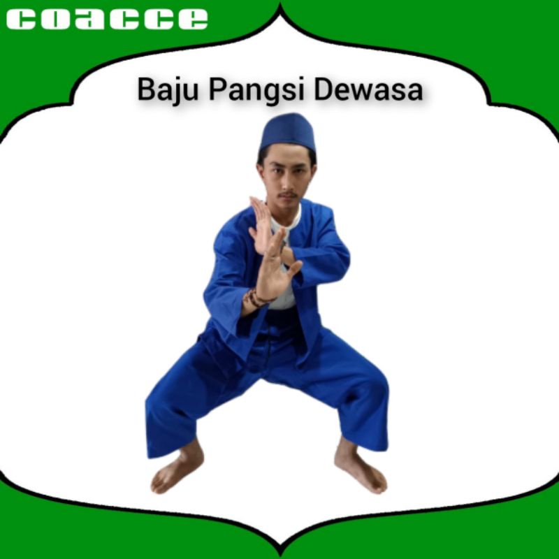 SETELAN PAKAIAN BAJU PANGSI DEWASA I PAKAIAN ADAT BETAWI SEPAKET DENGAN PECI