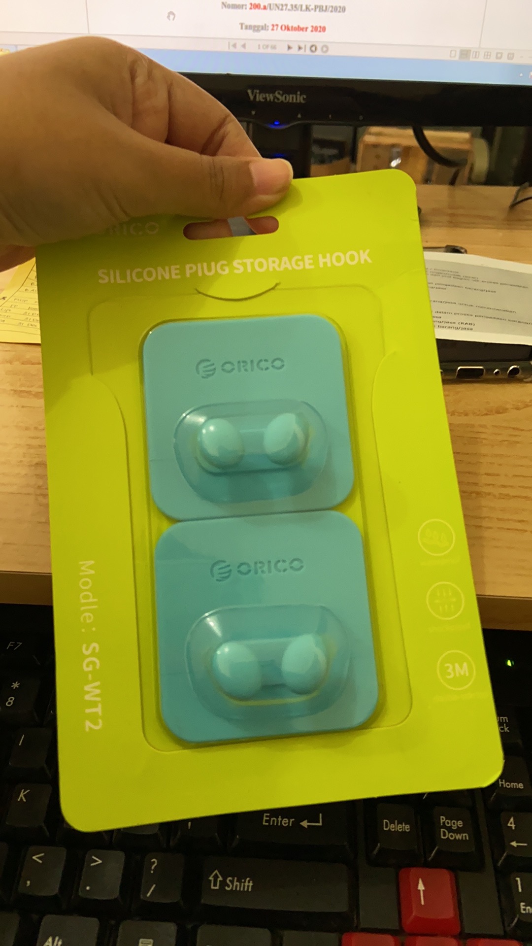 Orico Silicone Storage Hook - Sg-wt2